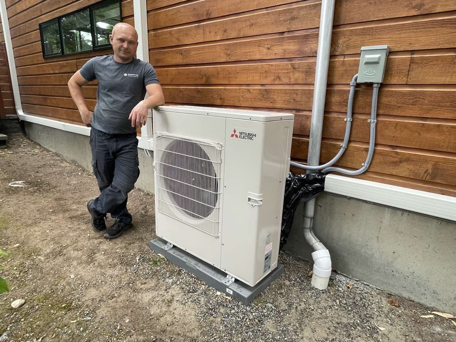 Air conditioning installation example